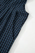 Plaid Print High Waist Buttoned Pocketed Wide Leg Jumpsuit