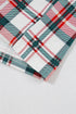 Plaid Print Long Sleeve Two Piece Pajama Set Sleepwear