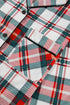 Plaid Print Long Sleeve Two Piece Pajama Set Sleepwear