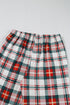 Plaid Print Long Sleeve Two Piece Pajama Set Sleepwear
