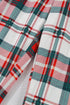 Plaid Print Long Sleeve Two Piece Pajama Set Sleepwear
