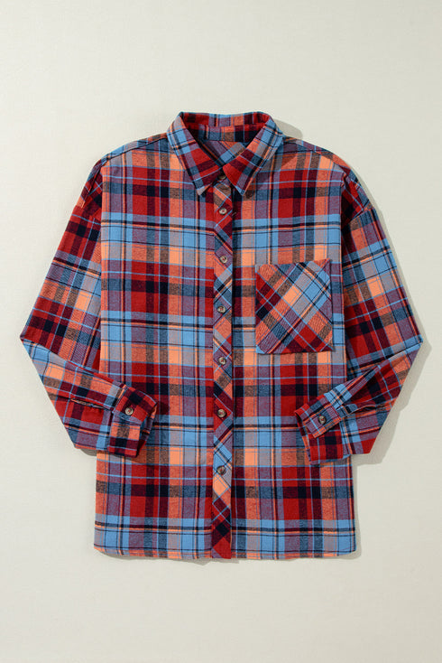 Plaid Print Loose Vintage Shirt