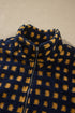 Plaid Print Plush Sherpa Fleece Zip Up Lined Jacket