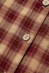 Plaid Print Ruffled Long Sleeve Patchwork Hem Mini Dress