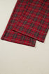 Plaid Print Short Sleeve Wide Leg Two Piece Loungewear