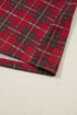 Plaid Print Short Sleeve Wide Leg Two Piece Loungewear