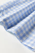 Plaid Print Smocked High Waist Wide Leg Pants
