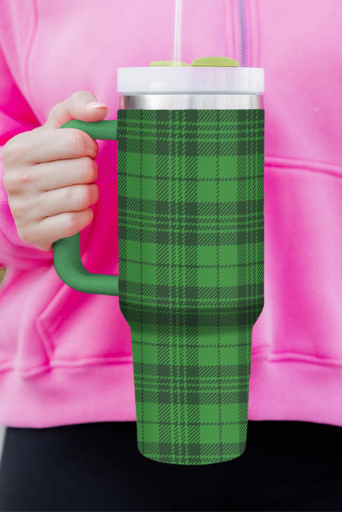 Plaid Print Stainless Steel Vacuum Insulated Tumbler