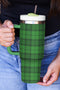 Plaid Print Stainless Steel Vacuum Insulated Tumbler