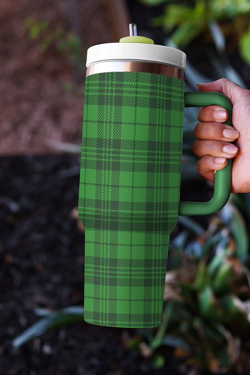 Plaid Print Stainless Steel Vacuum Insulated Tumbler