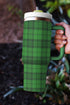 Plaid Print Stainless Steel Vacuum Insulated Tumbler