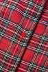 Plaid Print Wide Leg Shirt And Pant Loungewear