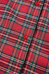 Plaid Print Wide Leg Shirt And Pant Loungewear