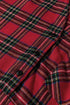 Plaid Shirt Collar Ruffle Hem Long Sleeve Mini Dress