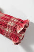 Plaid Smocked Puff Sleeve A Line Mini Dress