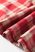 Plaid Smocked Puff Sleeve A Line Mini Dress