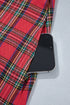Plaid V Neck Collar And Cuff Mini Dress