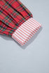Plaid V Neck Collar And Cuff Mini Dress