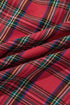 Plaid V Neck Collar And Cuff Mini Dress