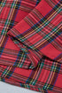 Plaid V Neck Collar And Cuff Mini Dress