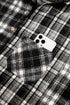 Plaid V Neck Long Sleeve Shift Shirt Jacket
