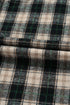 Plaid Waffle Knit Patchwork Collared V Neck Mini Dress