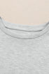 Plain Crew Neck Long Sleeve Top