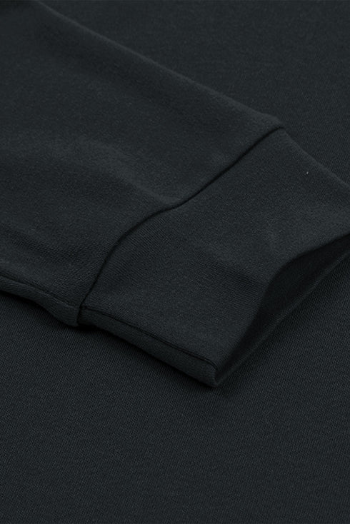 Plain Crew Neck Long Sleeve Top