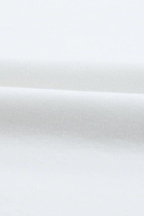 Plain Crew Neck Long Sleeve Top