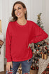 Plain Crew Neck Pullover Sweatshirt