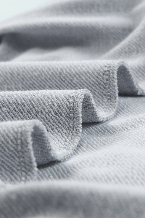 Plain Crew Neck Pullover Sweatshirt