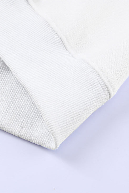 Plain Crew Neck Pullover Sweatshirt