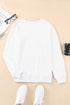 Plain Crew Neck Pullover Sweatshirt