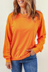 Plain Crew Neck Pullover Sweatshirt