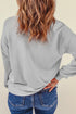 Plain Crew Neck Pullover Sweatshirt