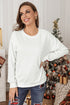 Plain Crew Neck Pullover Sweatshirt
