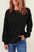 Plain Crew Neck Pullover Sweatshirt