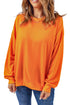 Plain Crew Neck Pullover Sweatshirt