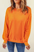 Plain Crew Neck Pullover Sweatshirt
