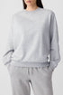 Plain Drop Shoulder Crewneck Pullover Sweatshirt