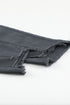 Plain High Waist Buttons Frayed Cropped Denim Jeans