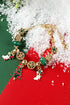 Plated Alloy Beaded Adjustable Charm Pendant Bracelet