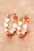 Plated Alloy Heart Silhouette Hook Drop Earrings