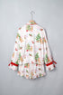 Playful Abstract Print Long Sleeve Two Piece Lounge Set