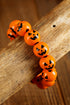 Playful Beaded Jack O Lantern Stretch Bracelet
