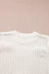 Playful Bow Embellished Short Sleeve Knit Sweater