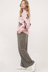 Playful Bow Motif Long Sleeve Knit Sweater