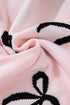 Playful Bow Motif Long Sleeve Knit Sweater