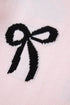 Playful Bow Motif Long Sleeve Knit Sweater