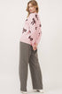 Playful Bow Motif Long Sleeve Knit Sweater